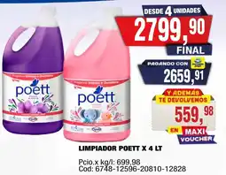Maxiconsumo Poett limpiador oferta