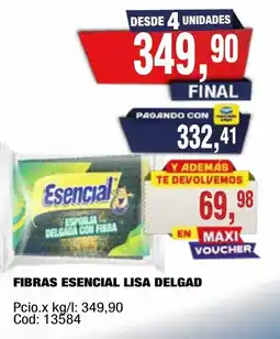 Maxiconsumo Esencial fibras lisa delgad oferta