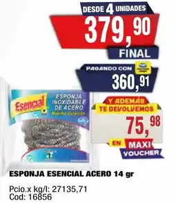 Maxiconsumo Esencial esponja acero oferta