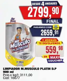 Maxiconsumo Mr.musculo limpiador platin d.p oferta