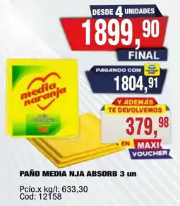 Maxiconsumo Media nja paño absorb oferta
