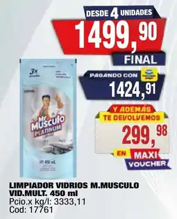 Maxiconsumo Mr.musculo limpiador vidrios vid.mult. oferta