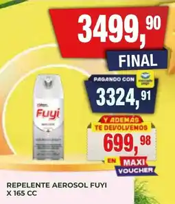 Maxiconsumo Fuyí repelente aerosol oferta