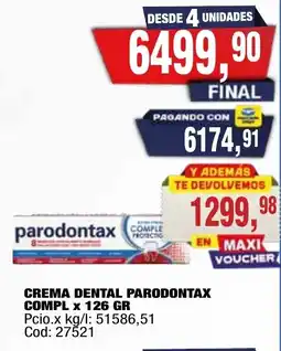 Maxiconsumo Parodontax crema dental compl oferta