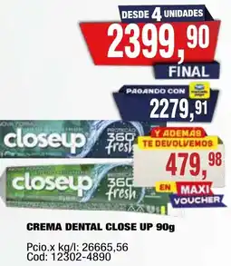 Maxiconsumo Close up crema dental oferta