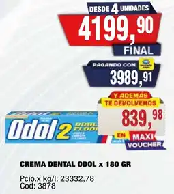 Maxiconsumo Odol 2 crema dental oferta