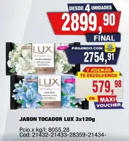 Maxiconsumo Lux jabon tocador oferta