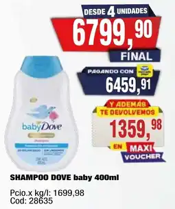 Maxiconsumo Dove shampoo baby oferta