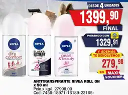 Maxiconsumo Nivea antitranspirante roll on oferta