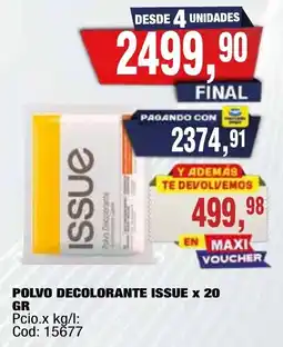 Maxiconsumo Issue polvo decolorante oferta