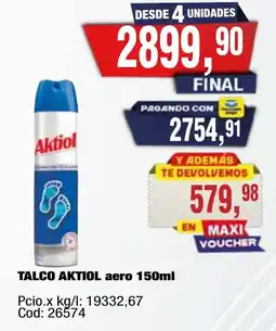 Maxiconsumo Aktiol talco aero oferta