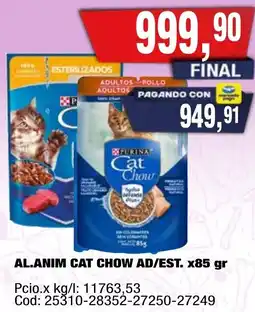 Maxiconsumo Cat chow al.anim ad/est. oferta