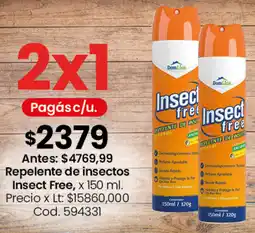 Coto Insect free repelente de insectos oferta