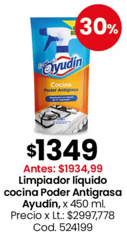 Coto Ayudín limpiador líquido cocina poder antigrasa oferta
