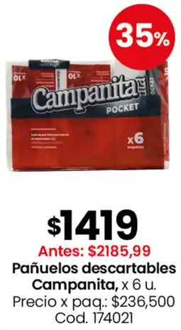 Coto Campanita pañuelos descartables oferta