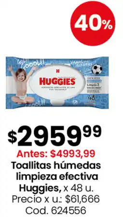 Coto Huggies toallitas húmedas limpieza efectiva oferta