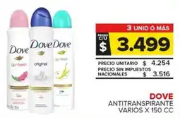 Carrefour Maxi Dove antitranspirante varios oferta