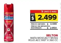 Carrefour Maxi Selton mata moscas y mosq rojo acc inst oferta