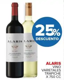 Carrefour Maxi Alaris vino varietales trapiche oferta