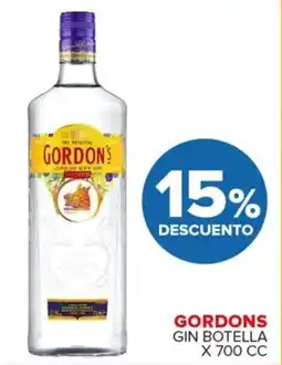 Carrefour Maxi Gordons gin botella oferta