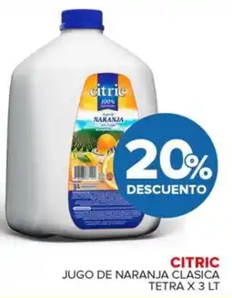 Carrefour Maxi Citric jugo de naranja clasica tetra oferta