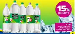 Carrefour Maxi 7 up gaseosa lima limon varias presentaciones oferta