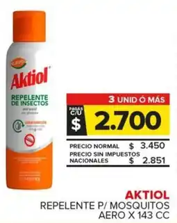 Carrefour Maxi Aktiol repelente p/mosquitos aero oferta