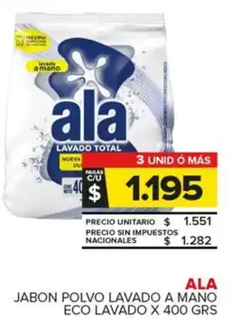 Carrefour Maxi Ala jabon polvo lavado a mano eco lavado oferta