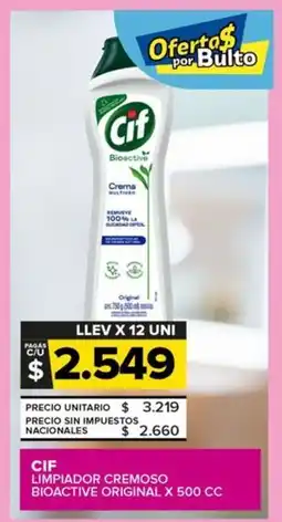 Carrefour Maxi Cif limpiador cremoso bioactive original oferta