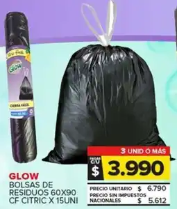 Carrefour Maxi Glow bolsas de residuos oferta