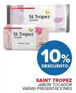 Carrefour Maxi Saint tropez jabon tocador varias presentaciones oferta