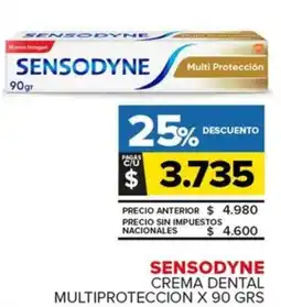 Carrefour Maxi Sensodyne crema dental multiproteccion oferta