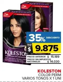 Carrefour Maxi Koleston color perm varios tonos oferta