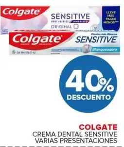 Carrefour Maxi Colgate crema dental sensitive varias presentaciones oferta