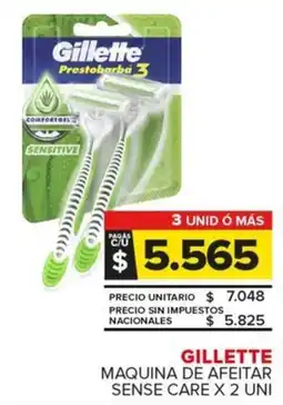 Carrefour Maxi Gillette maquina de afeitar sense care oferta