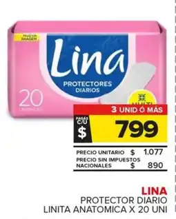 Carrefour Maxi Lina protector diario linita anatomica oferta