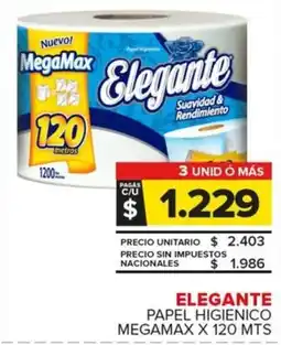 Carrefour Maxi Elegante papel higienico megamax oferta