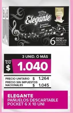Carrefour Maxi Elegante pañuelos descartable pocket oferta