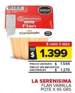 Carrefour Maxi La serenisima flan vainilla pote oferta