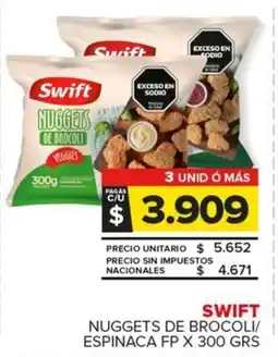 Carrefour Maxi Swift nuggets de brocoli/ espinaca fp oferta