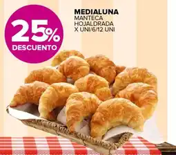 Carrefour Maxi Medialuna manteca hojaldrada oferta
