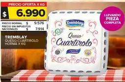 Carrefour Maxi Tremblay queso cuartirolo horma oferta