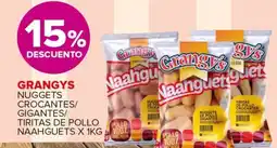 Carrefour Maxi Grangys nuggets crocantes/ gigantes/ tiritas de pollo naahguets oferta
