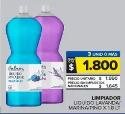 Carrefour Maxi Limpiador liquido lavanda/ marina/pino oferta