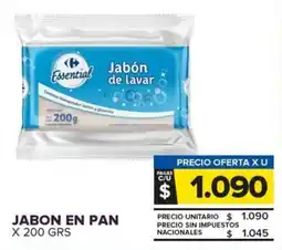 Carrefour Maxi Essential jabon en pan oferta