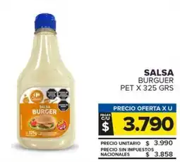 Carrefour Maxi Salsa burguer pet oferta