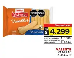 Carrefour Maxi Valente vainillas oferta