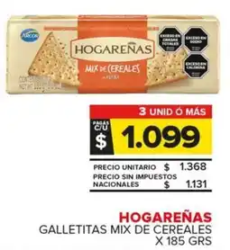 Carrefour Maxi Hogareñas galletitas mix de cereales oferta