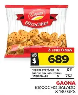 Carrefour Maxi Gaona bizcocho salado oferta