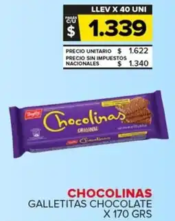 Carrefour Maxi Chocolinas galletitas chocolate oferta
